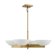 Savoy House 1-1613-4-322 Four Light Chandelier, Warm Brass (2)