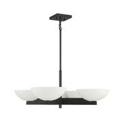 Savoy House 1-1613-4-89 Four Light Chandelier, Matte Black (2)