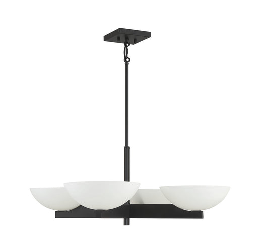 Savoy House 1-1613-4-89 Four Light Chandelier, Matte Black (2)