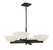 Savoy House 1-1613-4-89 Four Light Chandelier, Matte Black (3)