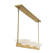 Savoy House 1-1614-3-322 Three Light Linear Chandelier, Warm Brass (5)