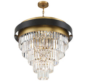 Savoy House 1-1668-9-143 Nine Light Chandelier, Matte Black w/Warm Brass (4)