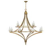 Savoy House 1-1672-12-322 12 Light Chandelier, Warm Brass (2)