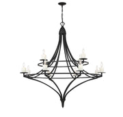 Savoy House 1-1672-12-89 12 Light Chandelier, Matte Black (3)