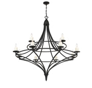 Savoy House 1-1672-12-89 12 Light Chandelier, Matte Black (4)
