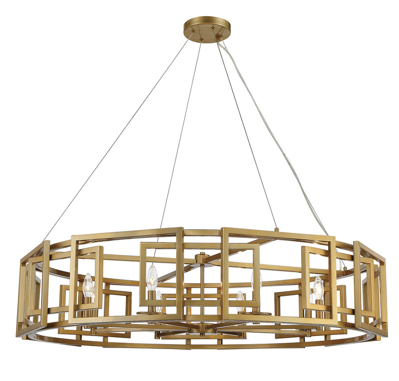 Savoy House 1-1675-8-171 Eight Light Chandelier, Burnished Brass (3)