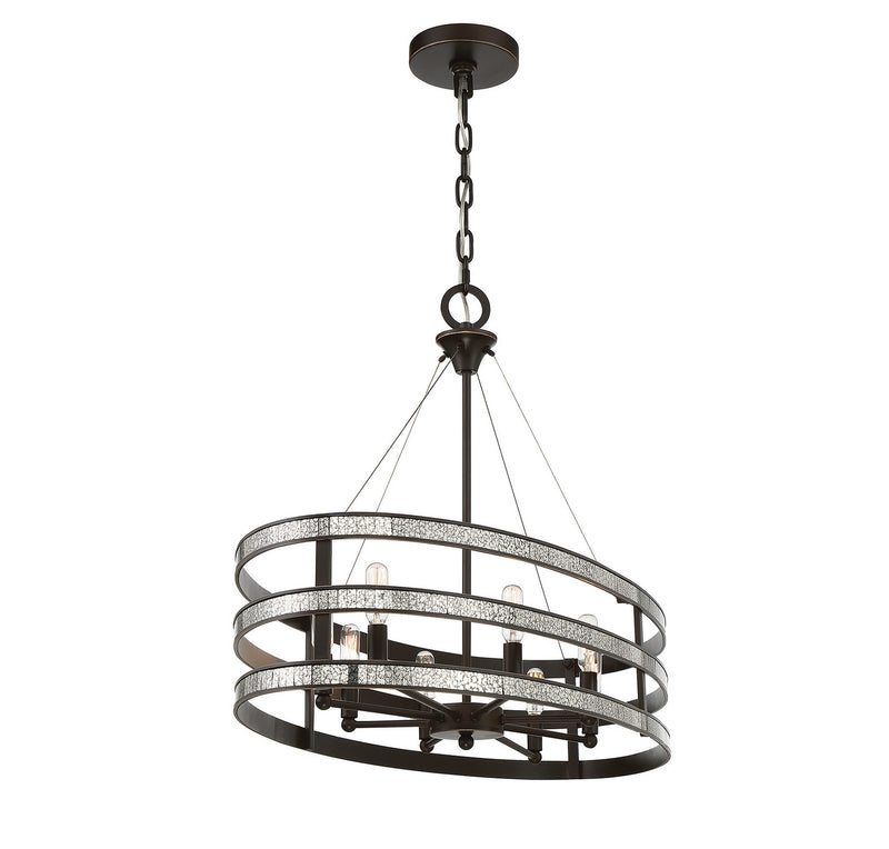 Savoy House 1-1709-8-13 Eight Light Linear Chandelier, English Bronze (5)