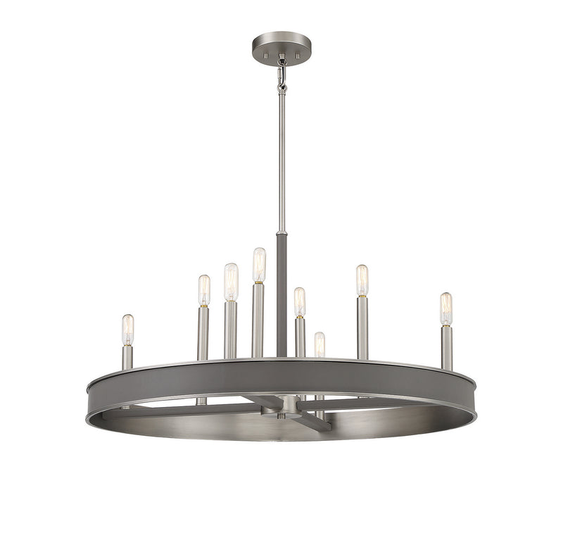 Savoy House 1-1715-8-154 Eight Light Chandelier, Antique Nickel (3)