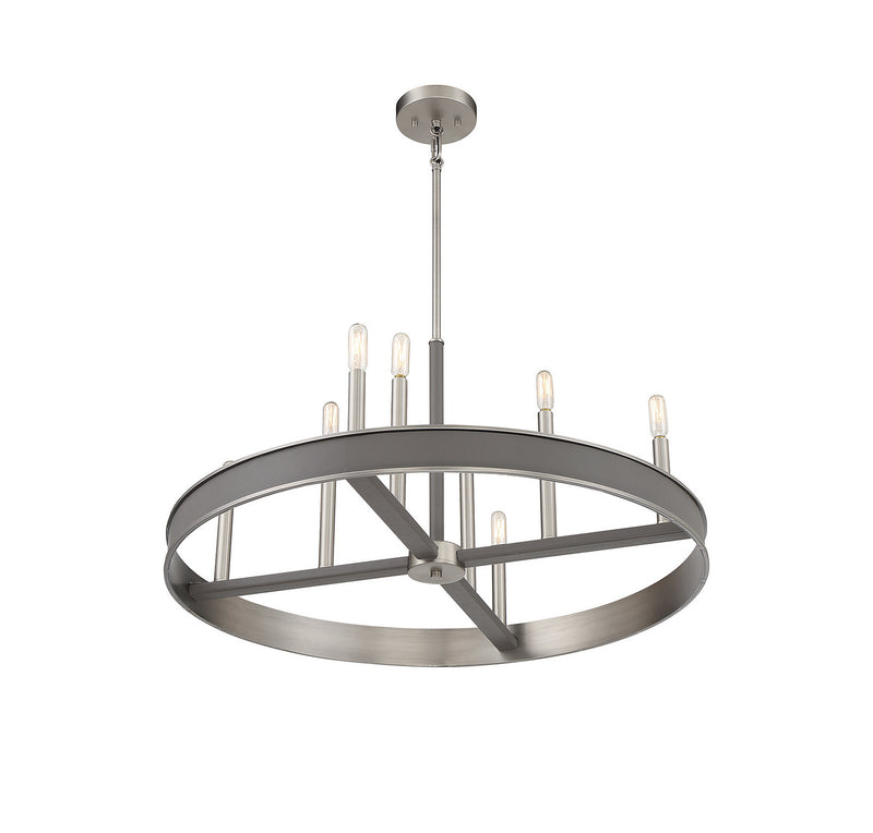 Savoy House 1-1715-8-154 Eight Light Chandelier, Antique Nickel (4)