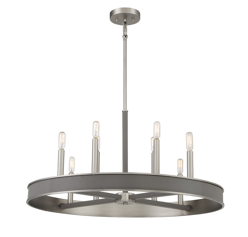 Savoy House 1-1715-8-154 Eight Light Chandelier, Antique Nickel (5)