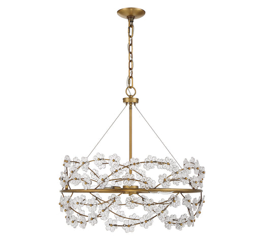 Savoy House 1-1727-5-322 Five Light Chandelier, Warm Brass (2)