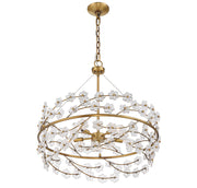 Savoy House 1-1727-5-322 Five Light Chandelier, Warm Brass (4)