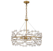 Savoy House 1-1727-5-322 Five Light Chandelier, Warm Brass (5)