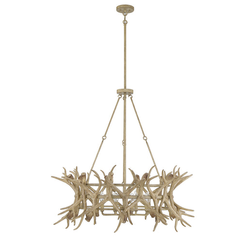 Savoy House 1-1760-8-198 Eight Light Chandelier, Natural Antler (2)