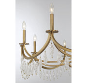 Savoy House 1-1805-10-322 Ten Light Chandelier, Warm Brass (6)