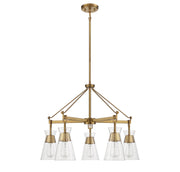 Savoy House 1-1832-5-322 Five Light Chandelier, Warm Brass (2)