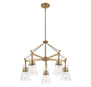Savoy House 1-1832-5-322 Five Light Chandelier, Warm Brass (4)
