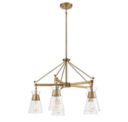 Savoy House 1-1832-5-322 Five Light Chandelier, Warm Brass (5)