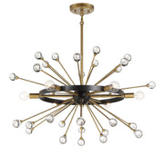 Savoy House 1-1857-6-62 Six Light Chandelier, Como Black w/Gold (3)