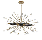 Savoy House 1-1858-6-62 Six Light Chandelier, Como Black w/Gold (3)