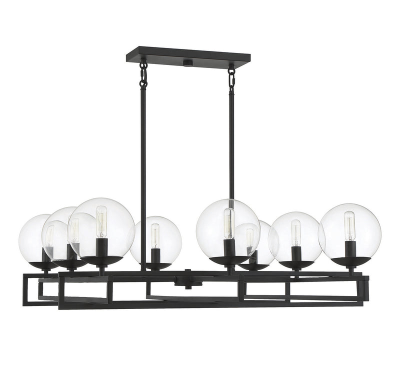 Savoy House 1-1861-8-89 Eight Light Chandelier, Matte Black (2)