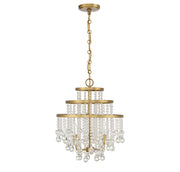 Savoy House 1-1865-3-322 Three Light Mini Chandelier, Warm Brass (2)