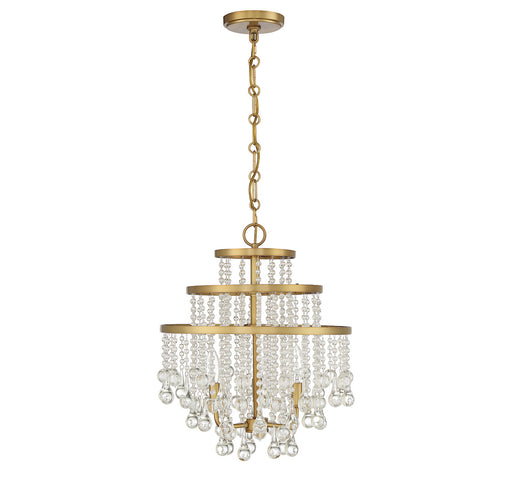 Savoy House 1-1865-3-322 Three Light Mini Chandelier, Warm Brass (2)
