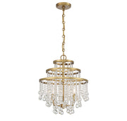 Savoy House 1-1865-3-322 Three Light Mini Chandelier, Warm Brass (3)