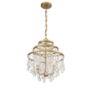 Savoy House 1-1865-3-322 Three Light Mini Chandelier, Warm Brass (4)