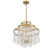 Savoy House 1-1866-4-322 Four Light Chandelier, Warm Brass (4)