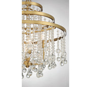 Savoy House 1-1866-4-322 Four Light Chandelier, Warm Brass (5)