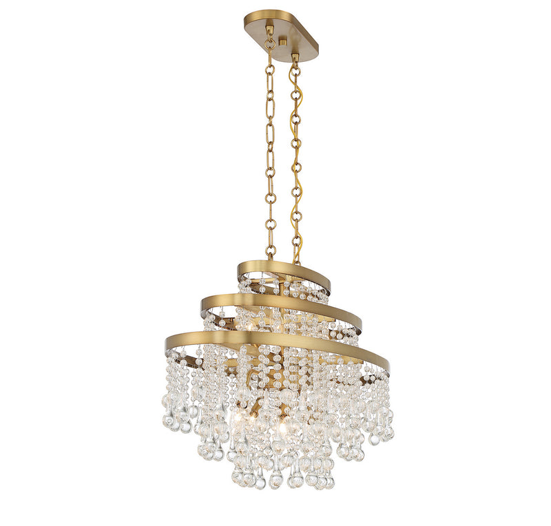 Savoy House 1-1867-10-322 Ten Light Chandelier, Warm Brass (5)