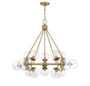 Savoy House 1-1932-15-322 15 Light Chandelier, Warm Brass (2)