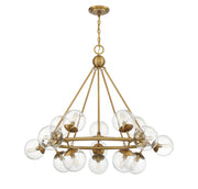 Savoy House 1-1932-15-322 15 Light Chandelier, Warm Brass (3)