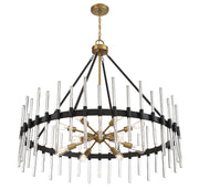 Savoy House 1-1934-12-143 12 Light Chandelier, Matte Black w/Warm Brass (4)