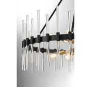 Savoy House 1-1934-12-143 12 Light Chandelier, Matte Black w/Warm Brass (6)
