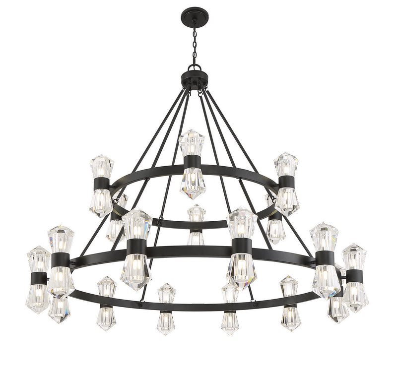 Savoy House 1-1938-36-89 LED Chandelier, Matte Black (4)