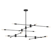 Savoy House 1-7001-12-89 12 Light Chandelier, Matte Black (3)
