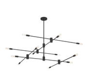 Savoy House 1-7001-12-89 12 Light Chandelier, Matte Black (4)