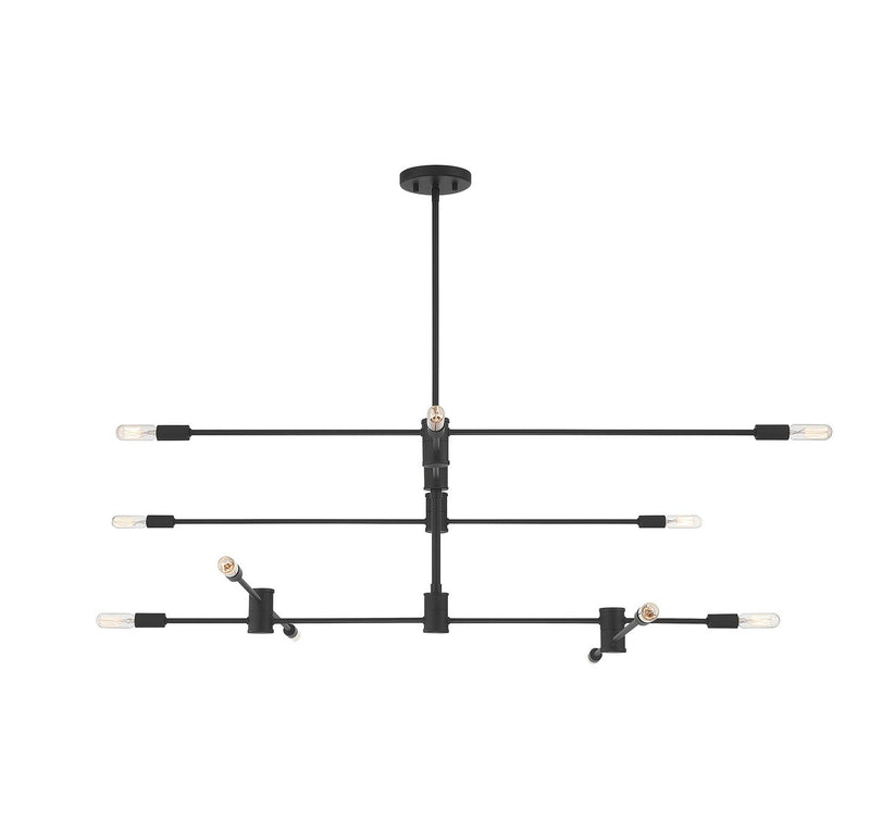 Savoy House 1-7001-12-89 12 Light Chandelier, Matte Black (5)