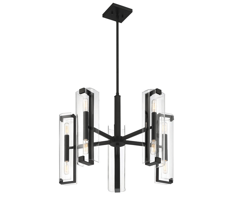 Savoy House 1-9772-10-89 Ten Light Chandelier, Matte Black (4)