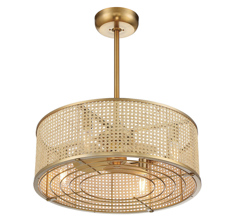 Savoy House 25-FD-1650-322 LED Fan D'Lier, Warm Brass (4)