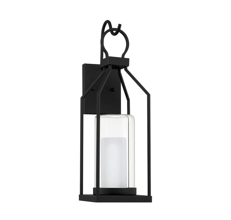 Savoy House 5-1985-BK One Light Outdoor Wall Lantern, Matte Black (2)