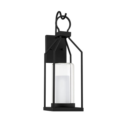 Savoy House 5-1985-BK One Light Outdoor Wall Lantern, Matte Black (2)