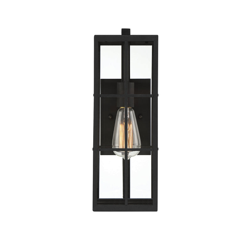 Savoy House 5-1989-BK One Light Outdoor Wall Lantern, Matte Black (3)