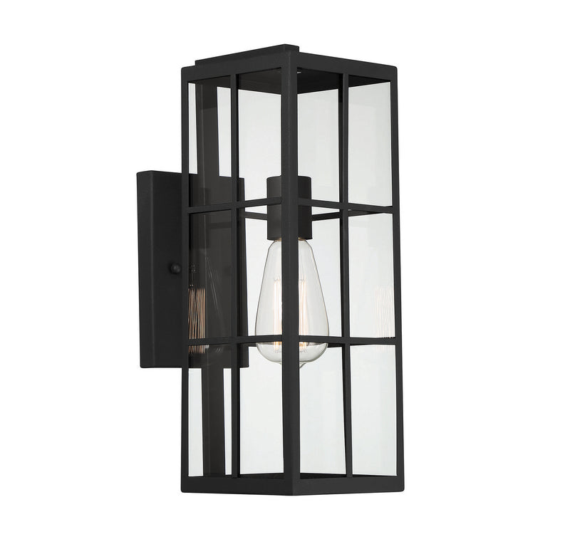 Savoy House 5-1989-BK One Light Outdoor Wall Lantern, Matte Black (4)