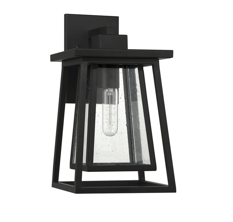 Savoy House 5-2021-BK One Light Outdoor Wall Lantern, Matte Black (2)