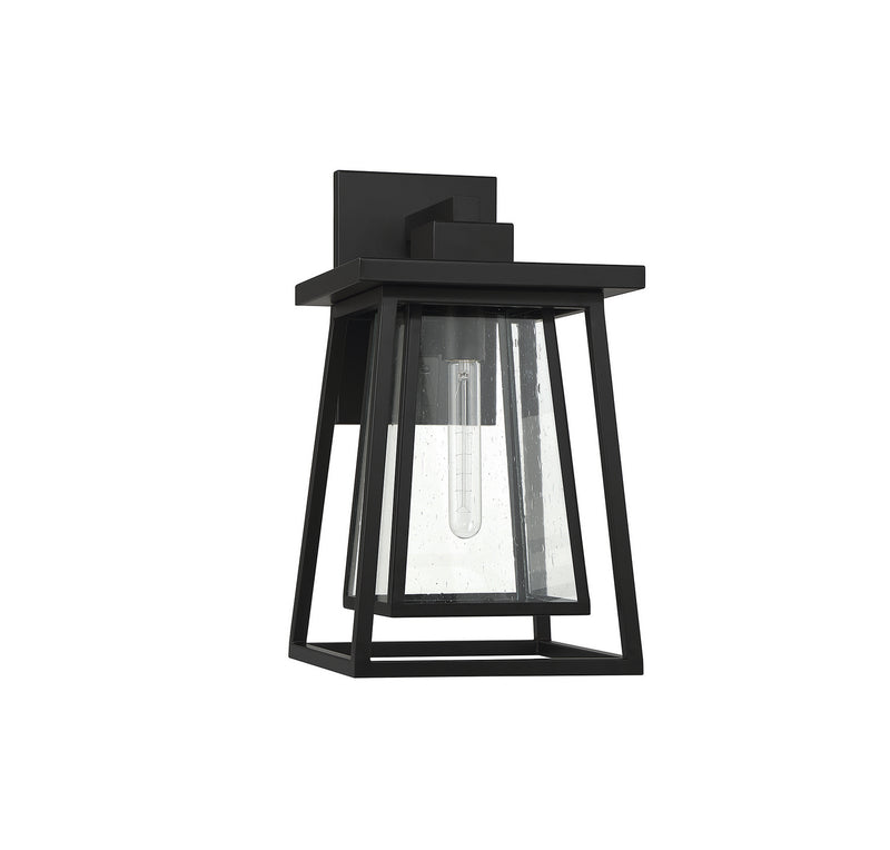 Savoy House 5-2022-BK One Light Outdoor Wall Lantern, Matte Black (2)