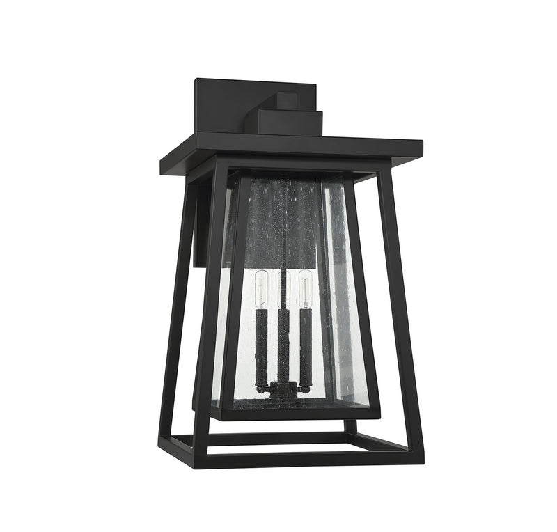 Savoy House 5-2023-BK Three Light Outdoor Wall Lantern, Matte Black (2)