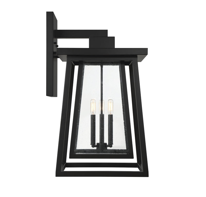 Savoy House 5-2023-BK Three Light Outdoor Wall Lantern, Matte Black (5)